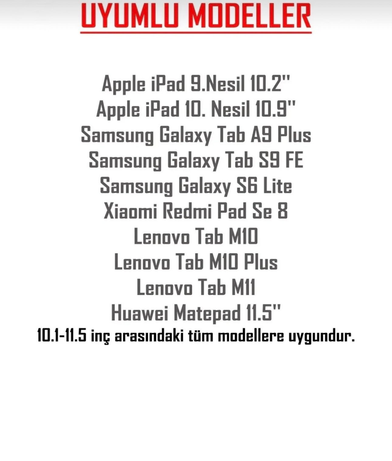 11.5 İnç Tablet Kılıfı — Siyah