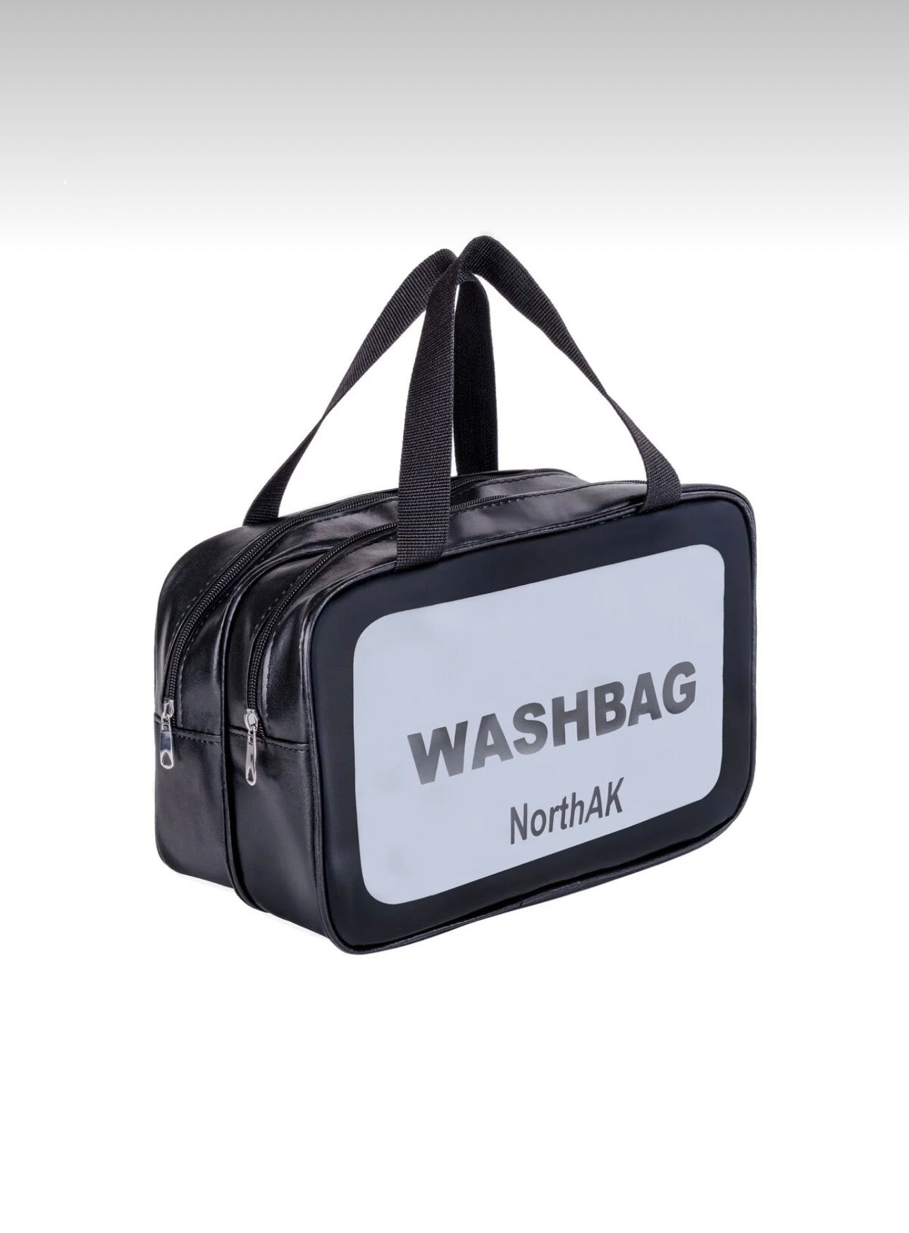 Washbag Çift Bölmeli Siyah Plaj Havuz Çantası