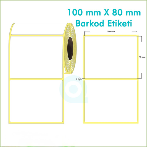Barkod Etiketi 100x80