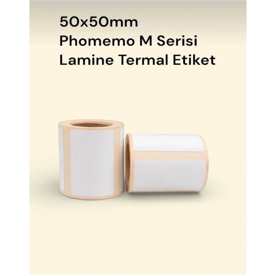 Lamine Etiket 50x50