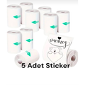 Termal Rulo Yapışkanlı 5li