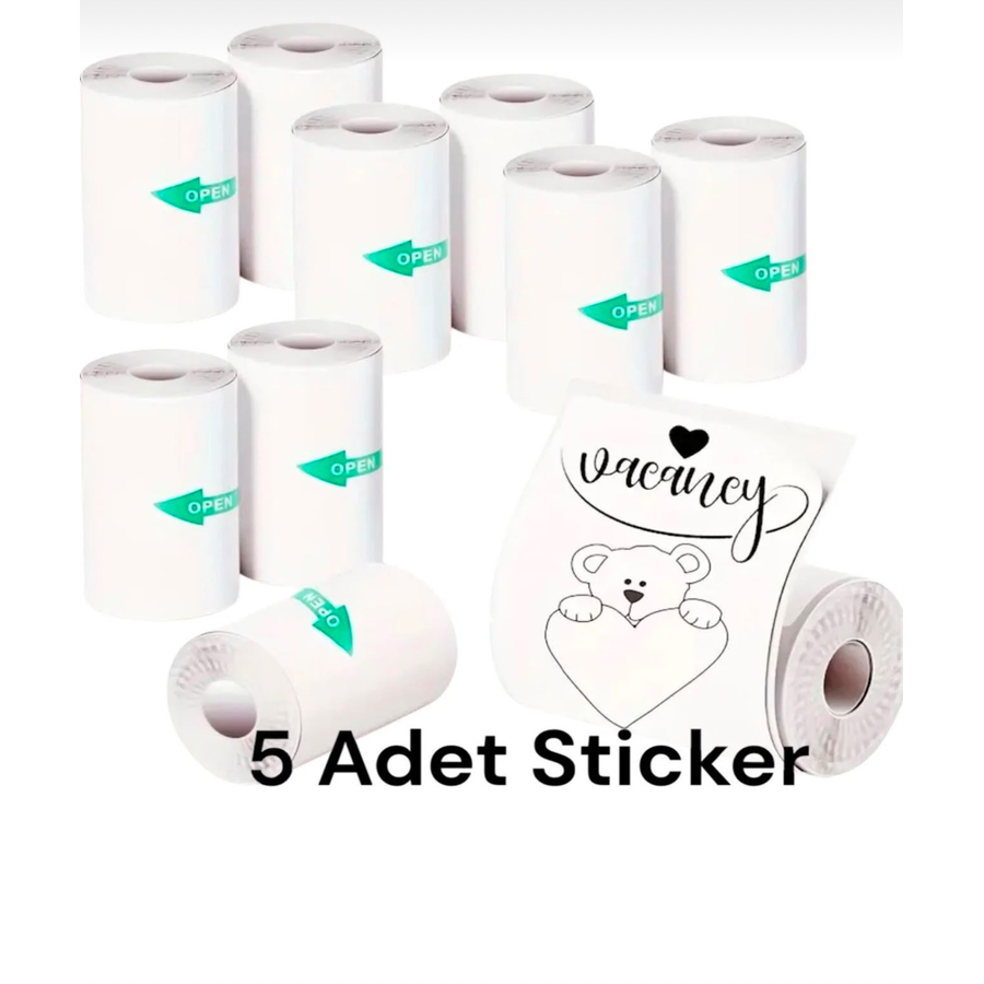 Termal Rulo Yapışkanlı 5li